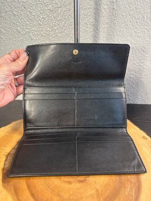 Coach Boutique, Black Pebbled, Leather Wallet