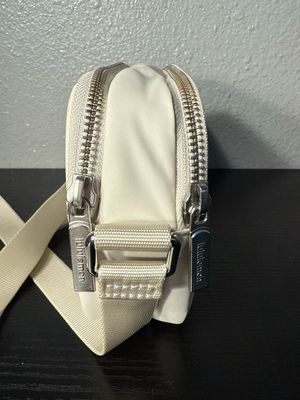 Lululemon Chalk Nylon Double Zip Crossbody Bag From My Collection