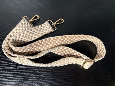 Purse, Strap, Adjustable, Removable, Beige, And Ivory