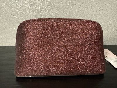 Kate Spade Burgundy, Glitter Cosmetic Case New With Tags