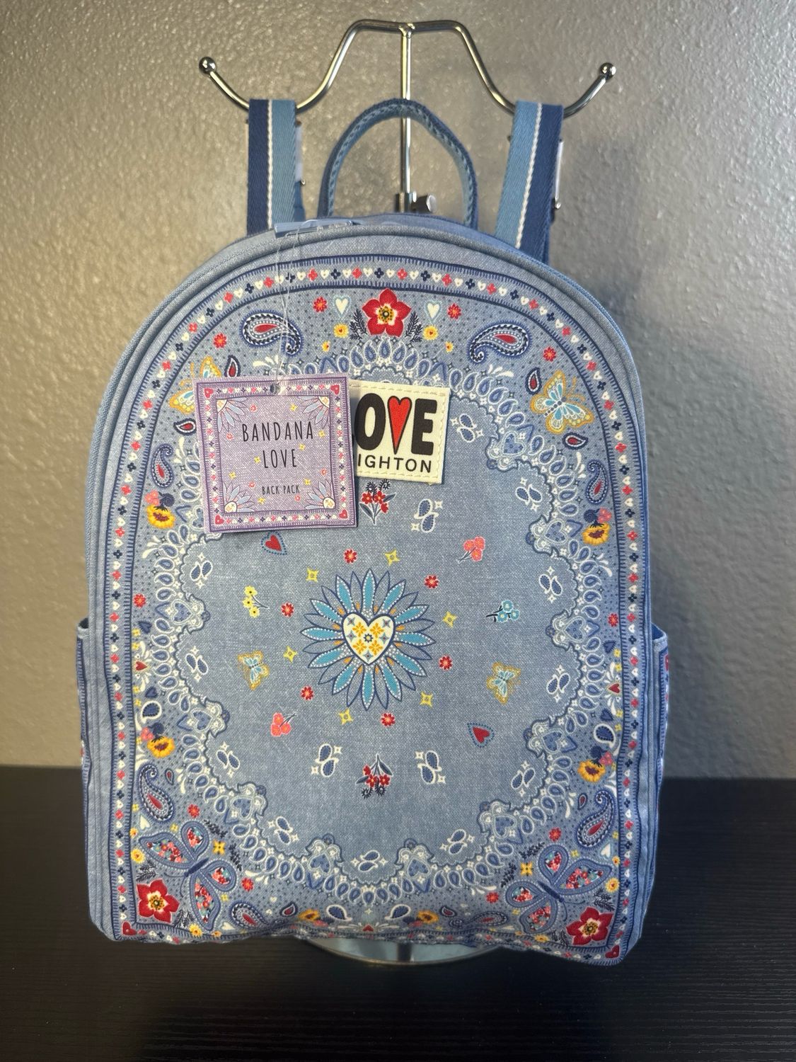Brighton Bandanna Love Backpack New With Tags
