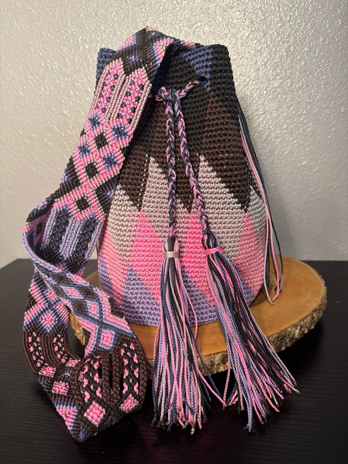 WAYUU Multi Colored Hand Crafted Crossbody Bag NWOT