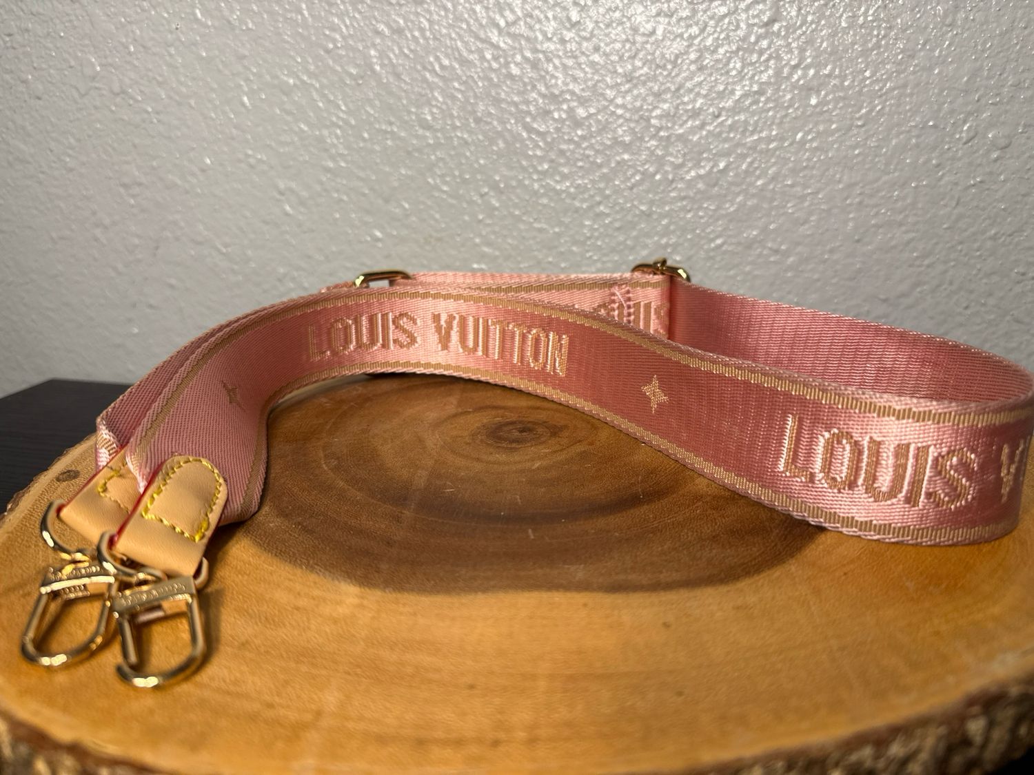 Pink Monogram, Crossbody Strap