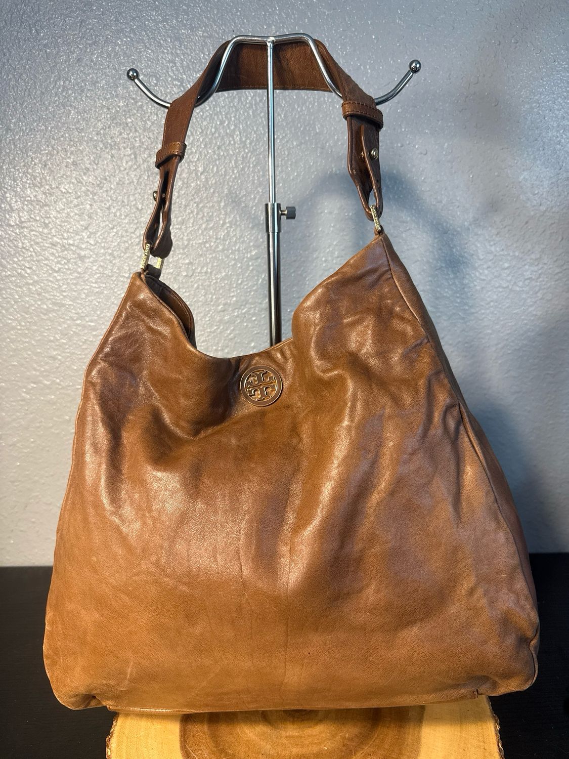 Tory Burch, Brown Leather Hobo Bag