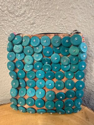 Unbranded Shells And Beaded Zip Top Pouch