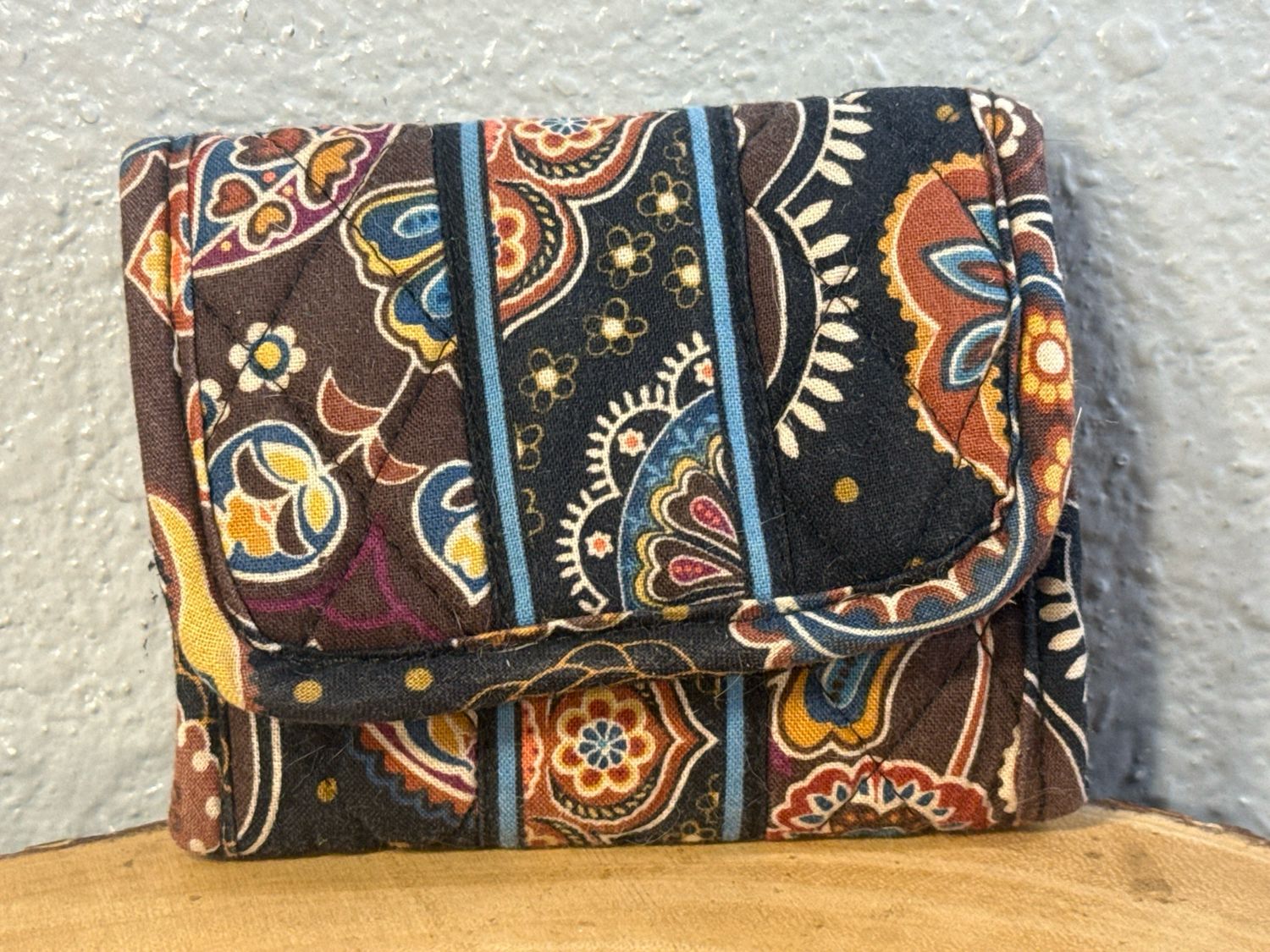 Vera Bradley Quilted Vintage Compact Wallet
