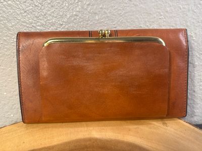 Buxton Vintage Brown Leather Wallet, New With Tags