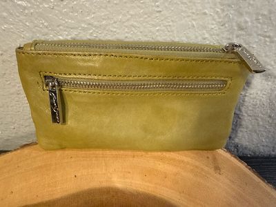 Junior Drake Olive, Green Leather Wallet