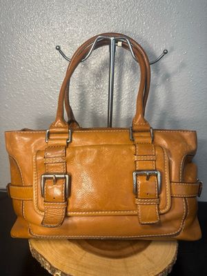 Michael Kors Vintage Brown Saddle Leather East West Shoulder Bag
