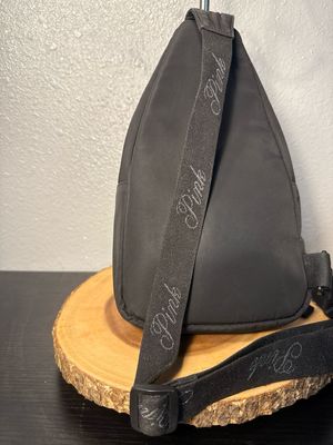 Victoria’s Secret Pink Black Nylon Sling Bag