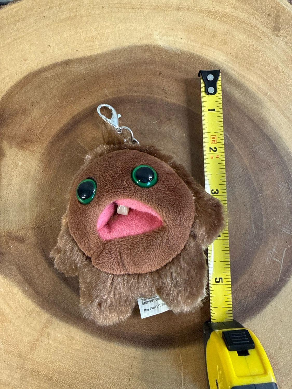 Fuggler Brown, Plush Keychain Bag Charm NWOT