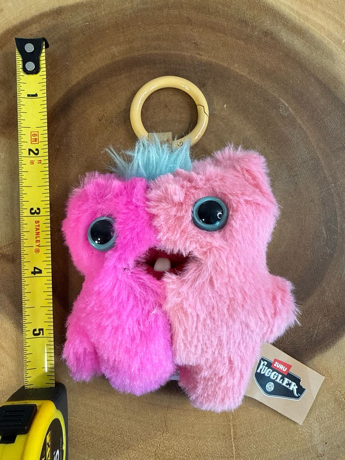 Fuggler Pink, Plush Keychain Bag, Charm New Without Tags