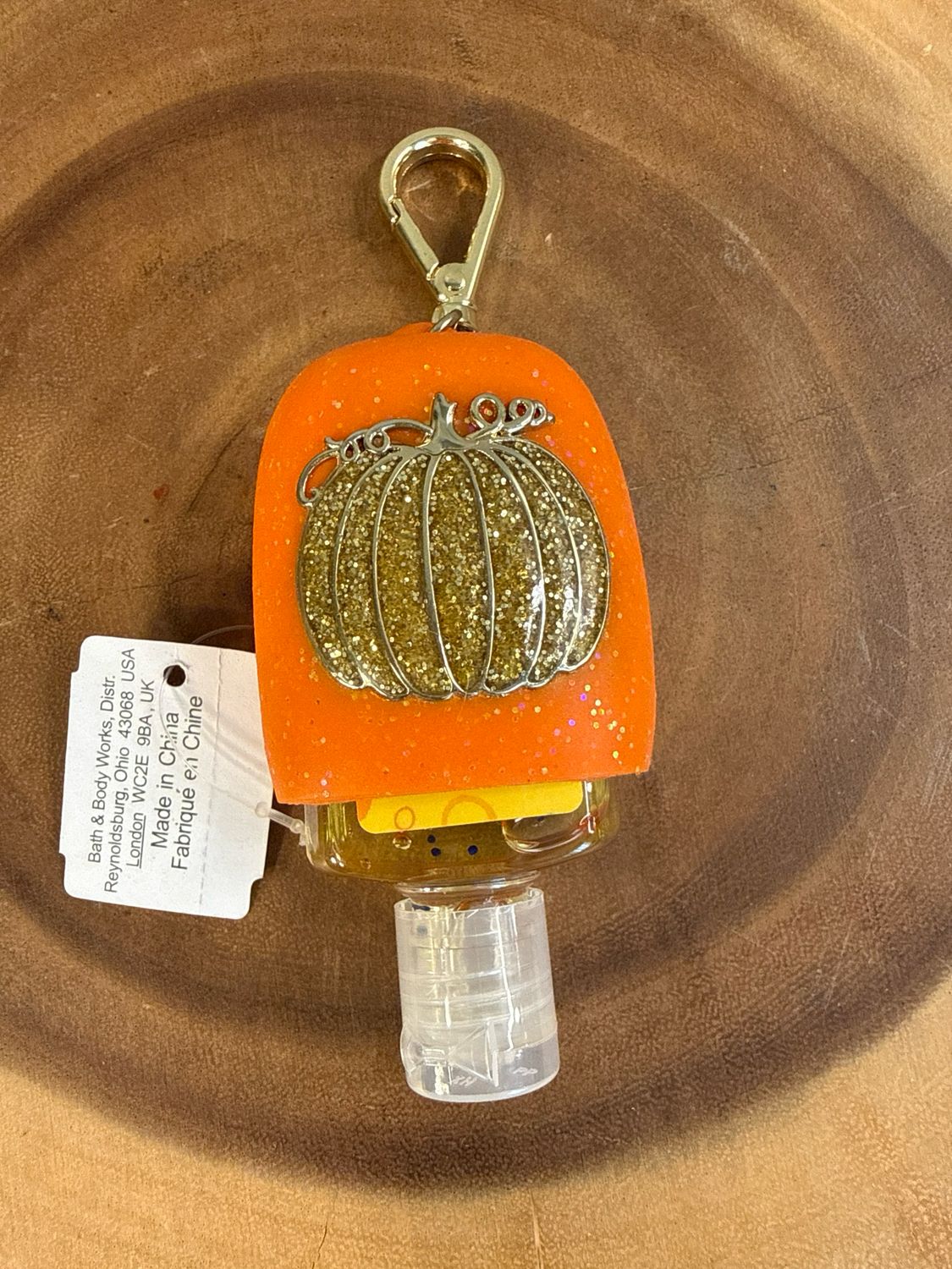 Bath &amp; Body Works, Pumpkin Bag, Charm And Hand Sanitizer New With Tags