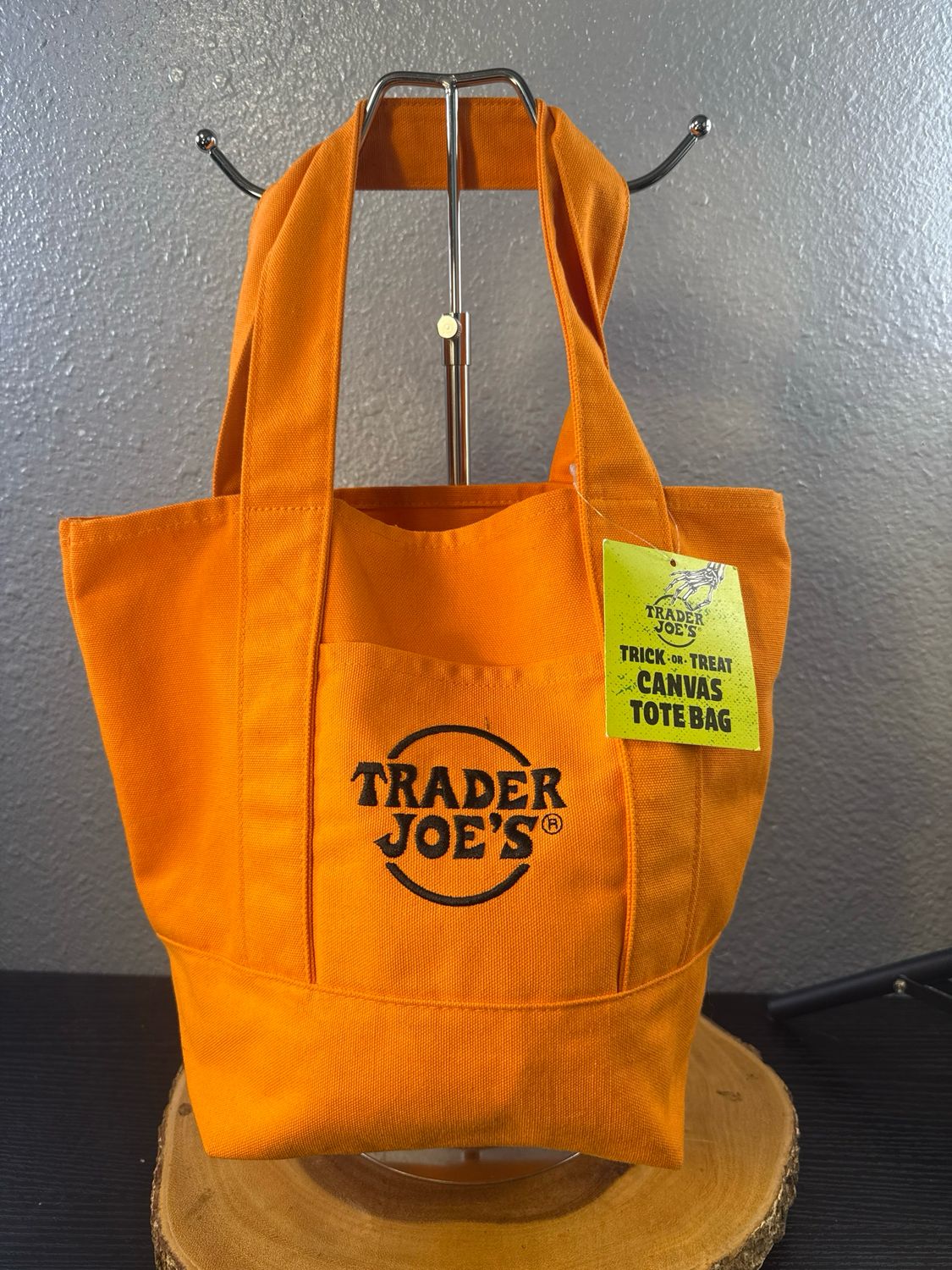 Trader Joe’s Orange Canvas, Mini Tote New With Tags