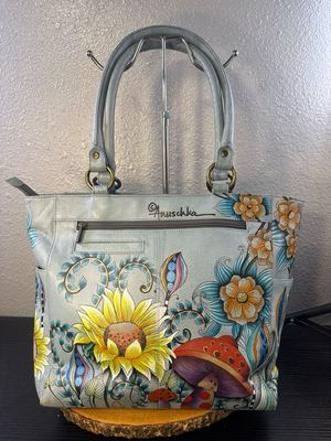 Anushka Handpainted Fairy Garden Tote Or Crossbody Large New Without Tags EXTREMELY RARE FIND