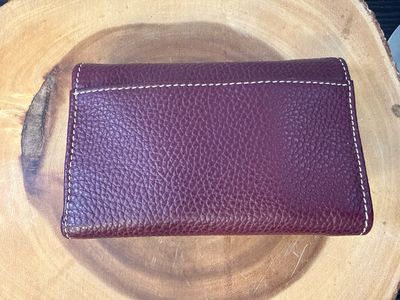 Dooney &amp; Bourke Bordeaux Pebbled Leather Wallet From Carol All Proceeds Go To Pets In Need New
