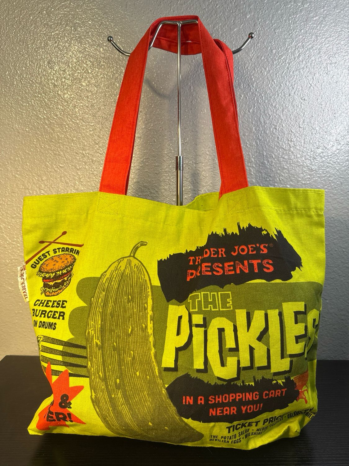 Trader Joe’s, Pickles, Canvas, Tote Bag, New Without Tags