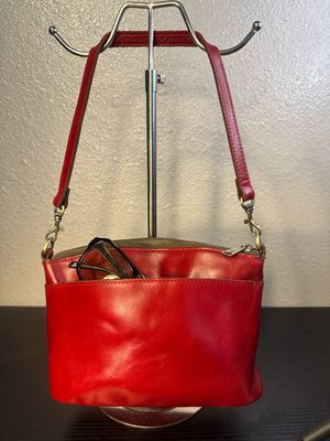 Patricia Nash, Dark Red Leather Shoulder Bag
