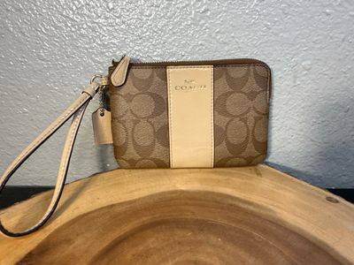 Coach Coded Canvas Wristlet Wallet New Without Tags