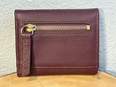 Dooney, &amp; Bourke Burgundy  Leather Wallet From Carol. All Proceeds Will Be Donated To Animals In Need. New Without Tags.