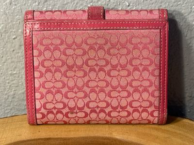Coach Vintage Pink Mini Signature Wallet