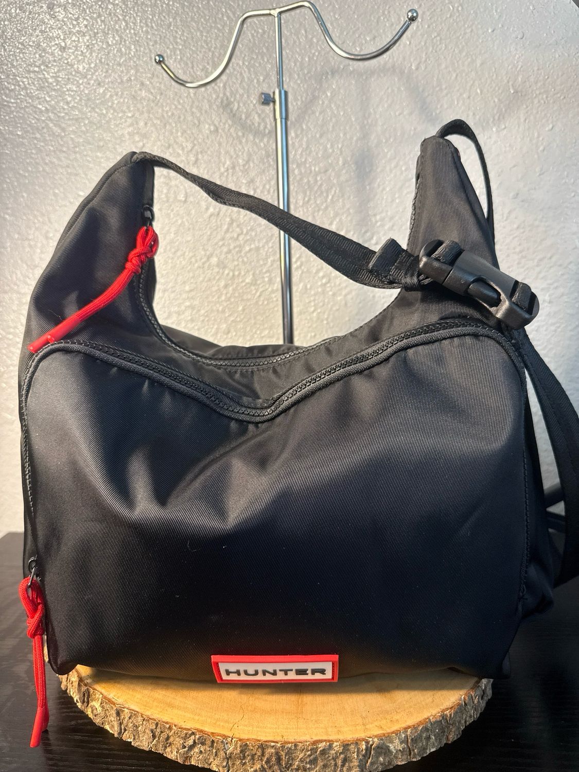 Hunter Black Nylon Crossbody Bag New Without Tags