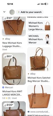 Michael Kors Structured Brown Pebbled Leather Mercer Tote