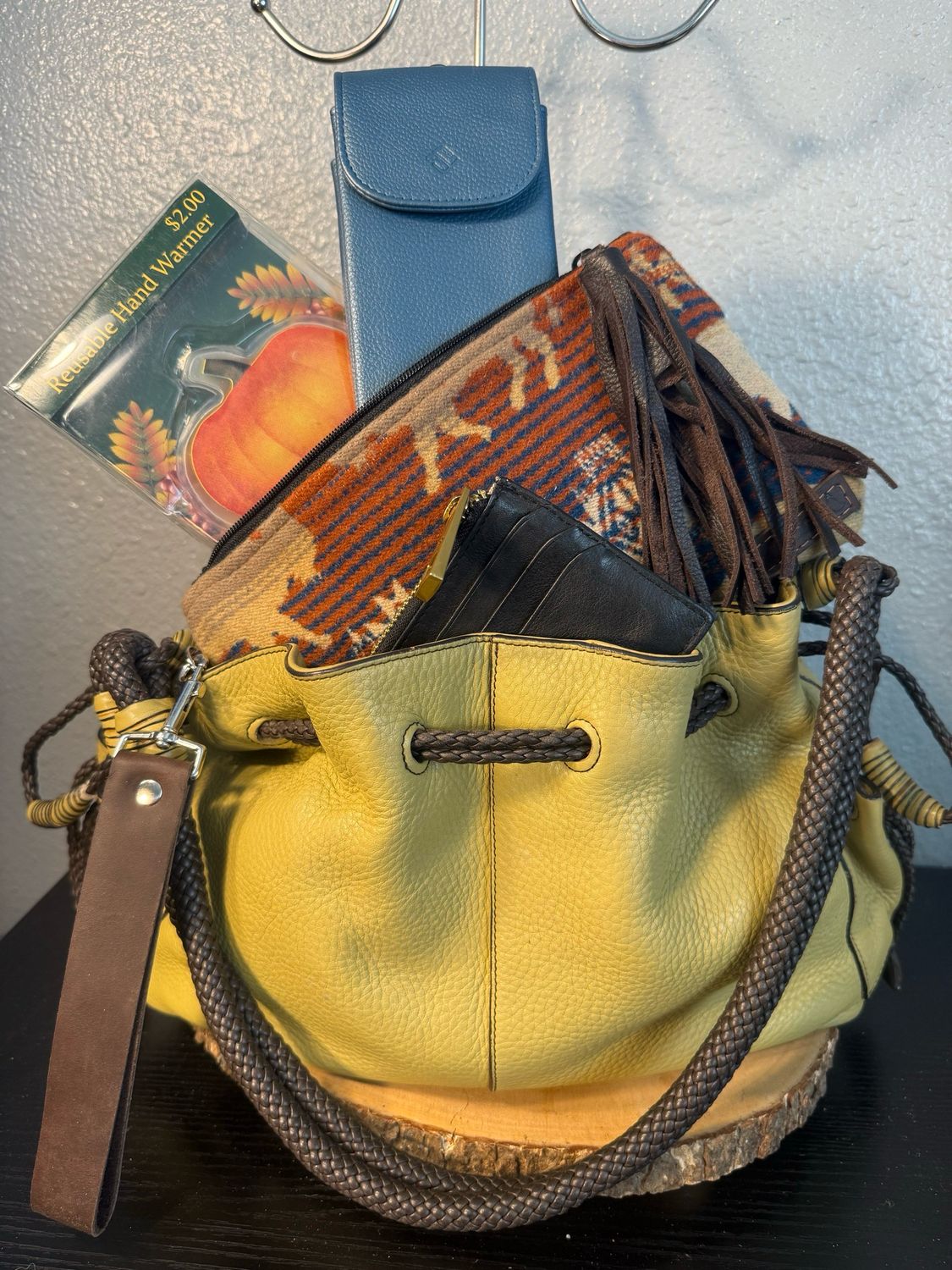BUILD A BAG Leather And Pendleton Cozy Bundle Including Margot