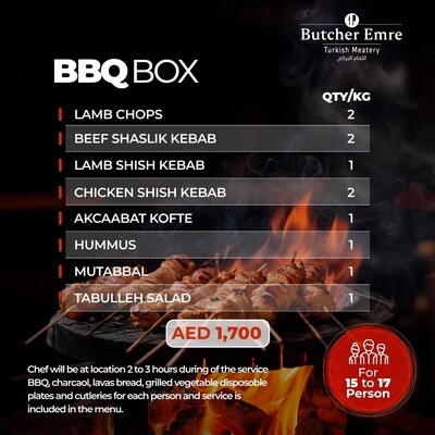 BBQ BOX FOR 15 TO 17 PERSONS