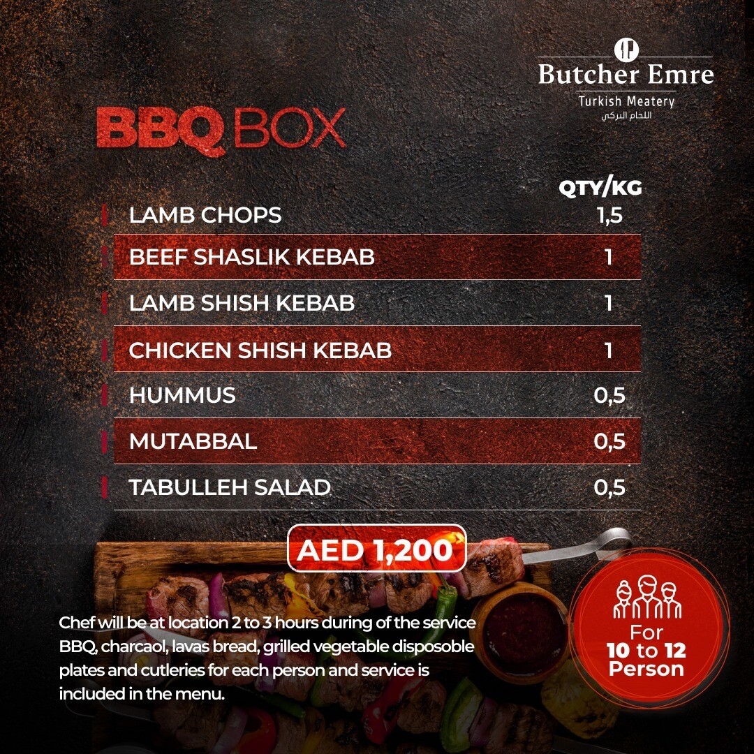 BBQ BOX FOR 10 TO 12 PERSONS