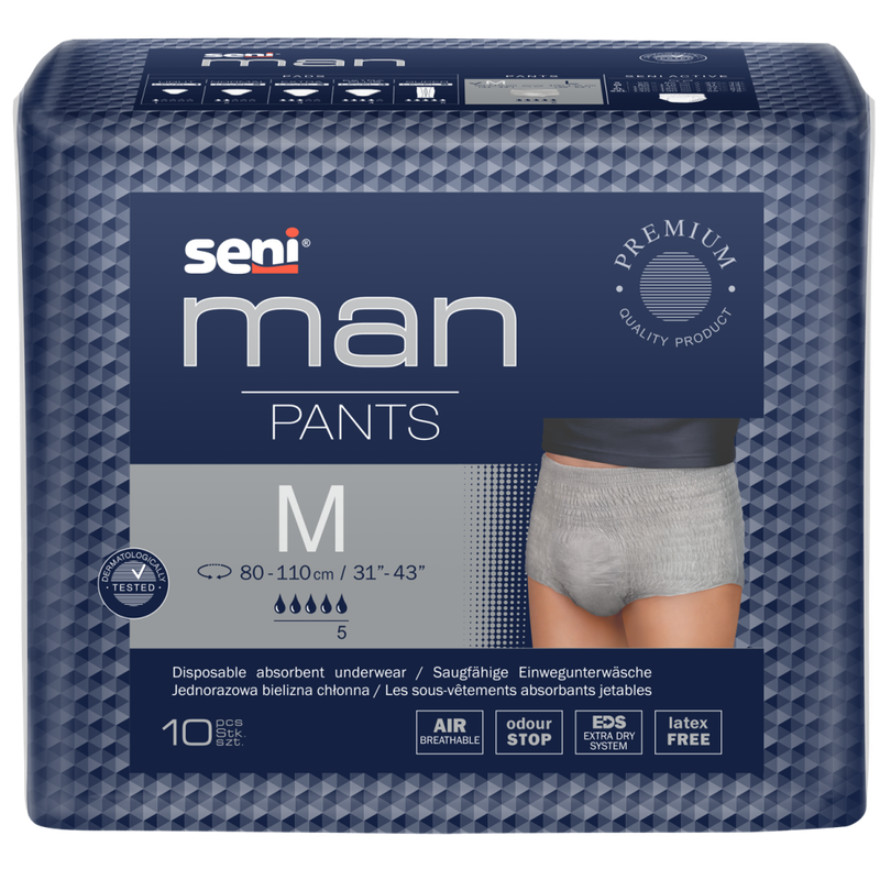 SOUS VETEMENTS ABSORBANTS POUR HOMMES