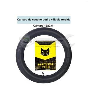 Rueda Camara 16x2.5 black cat
