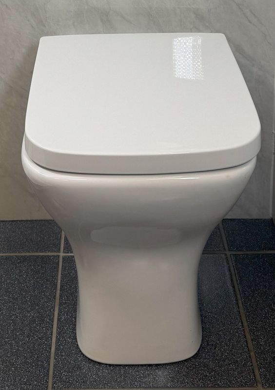 F1 Ava Rimless Square Back To Wall Pan & Soft Close Seat