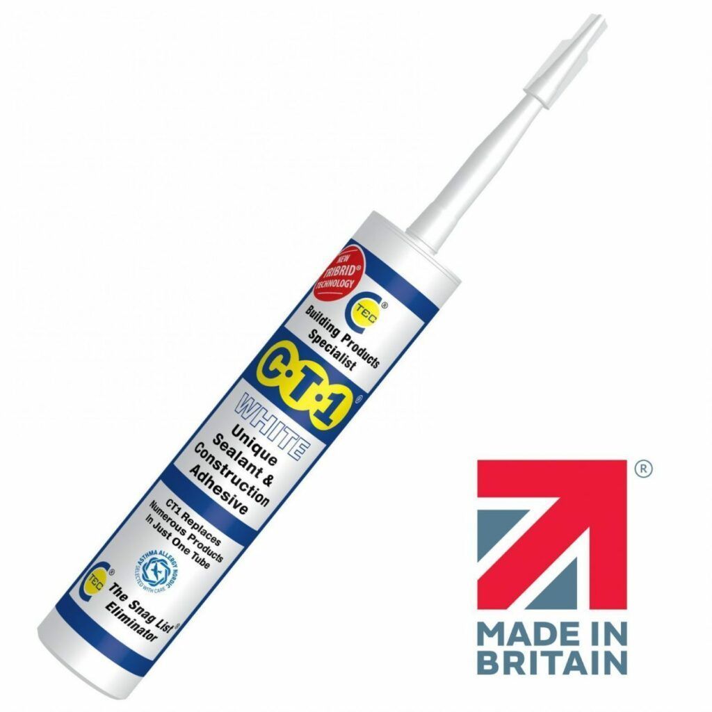 CT1 White Unique Silicone & Construction Adhesive 290ml CT1 White Unique Silicone & Construction Adhesive 290ml