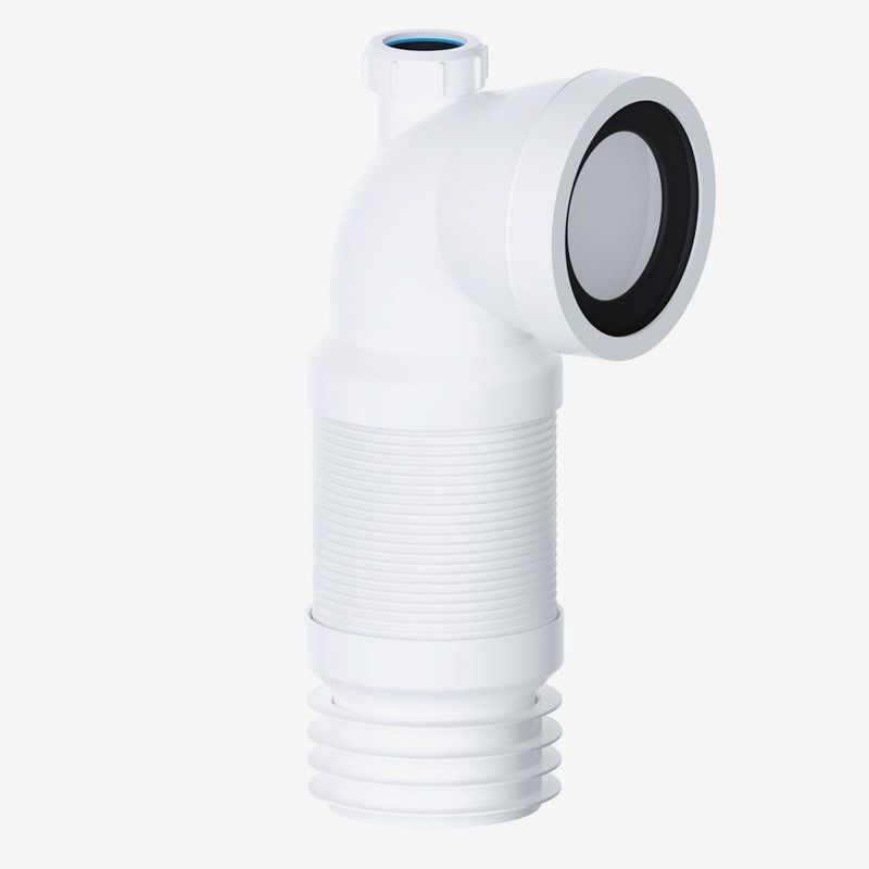 110mm Bent Flexible Pan Connector With 32mm Universal Boss