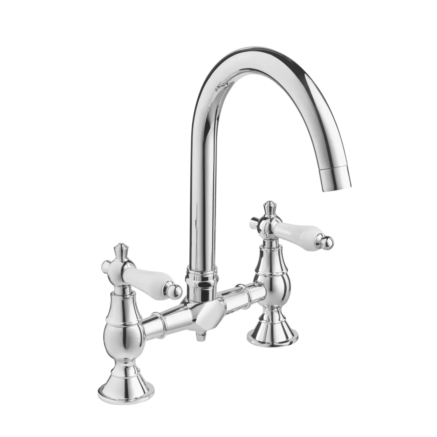 Deva Georgian Bridge Sink Mixer Chrome