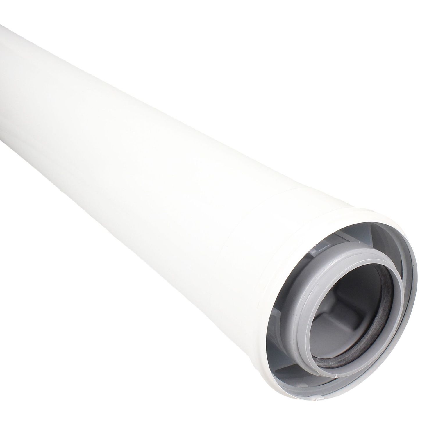 Ideal 1m Flue Extension incl Wall Bracket Wall Distance Adjustable