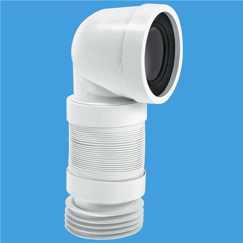 Mcalpine 110mm Bent Flexible Pan Connector