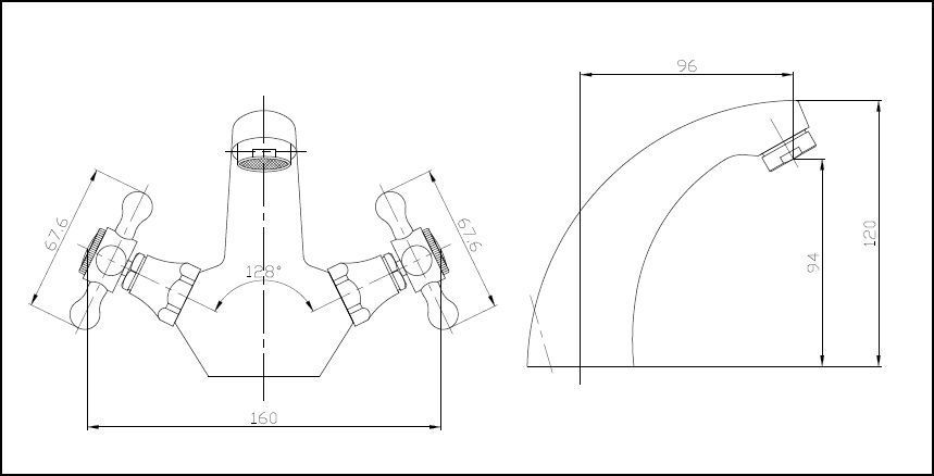 Melrose Classic Mono Basin Mixer
