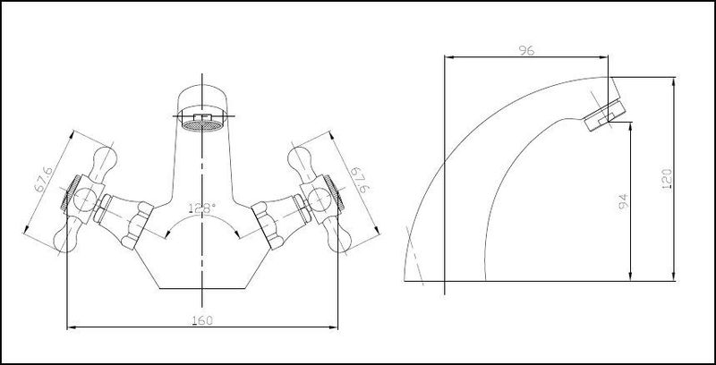 Melrose Classic Mono Basin Mixer