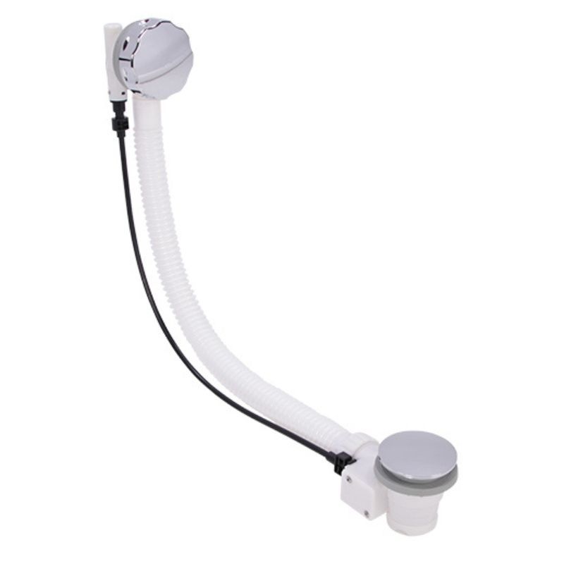 Pop Up Bath Combination Waste Chrome With