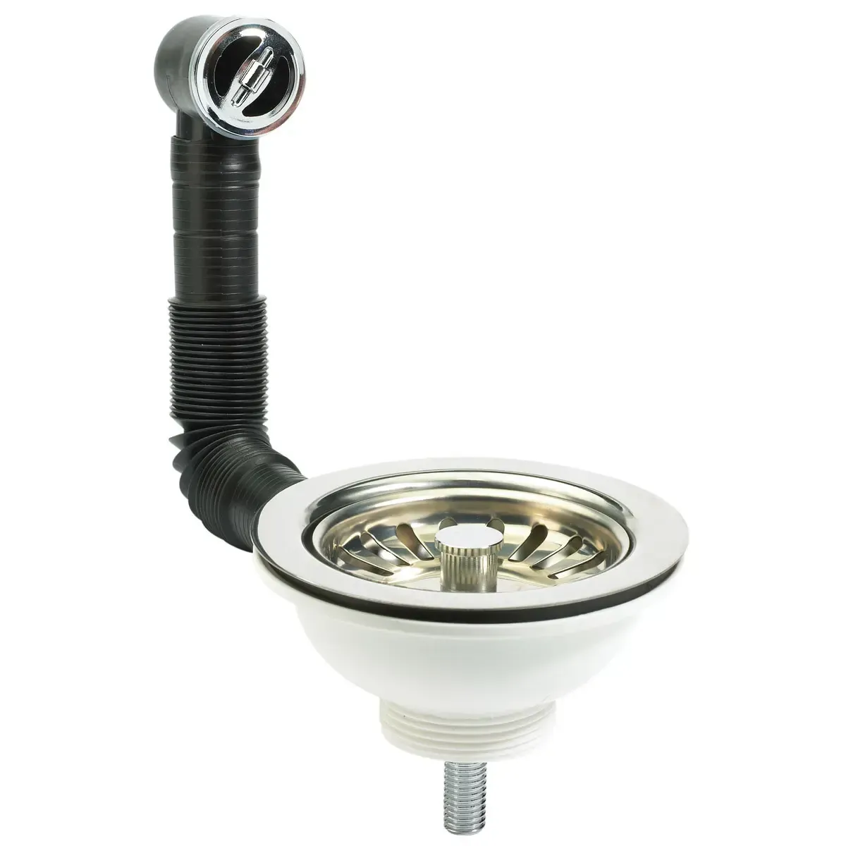 Sink Basket Waste Stainless Steel Round