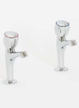 Sink Pillar Taps Chrome