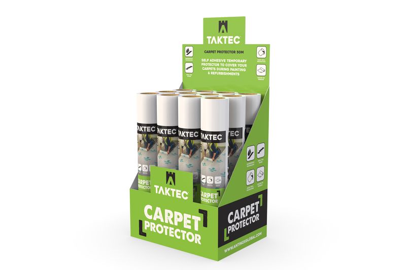 Taktec Protection Film For Carpet 600mm x 50 Metres