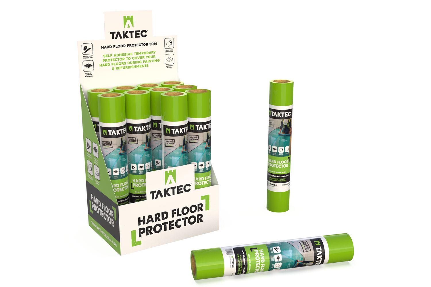 Taktec Protection Film For Hard Surface 600mm x 50 Metres
