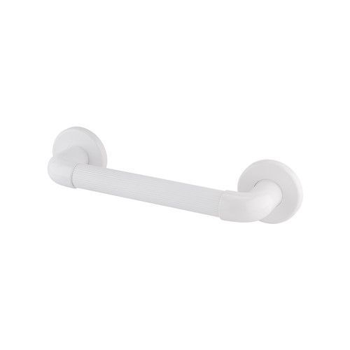 White Plastic Fluted Grab Rail 12 Inch ( 300mm )