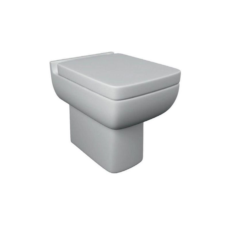 Kartell Options 600 Rimless Square Back To Wall Pan & Soft Close Seat