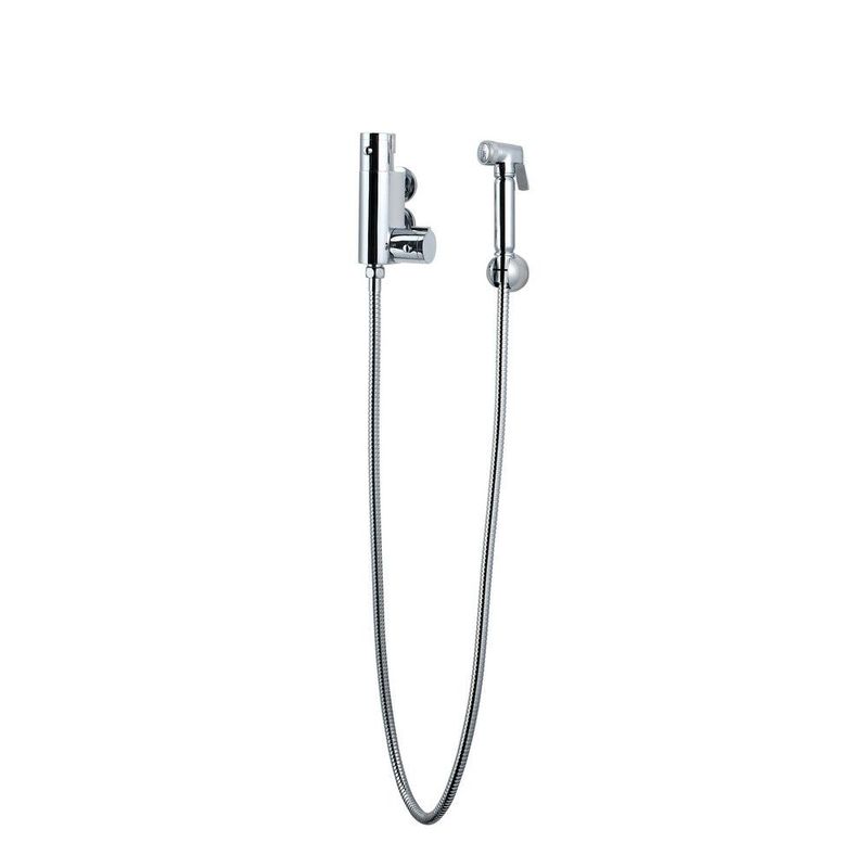 Kartell Round Shut Off Vertical Thermostatic Handspray Douche Kit Chrome