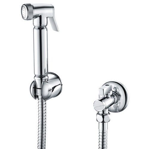 Keyplumb Round Shut Off Handspray Douche Kit With Stop Valve