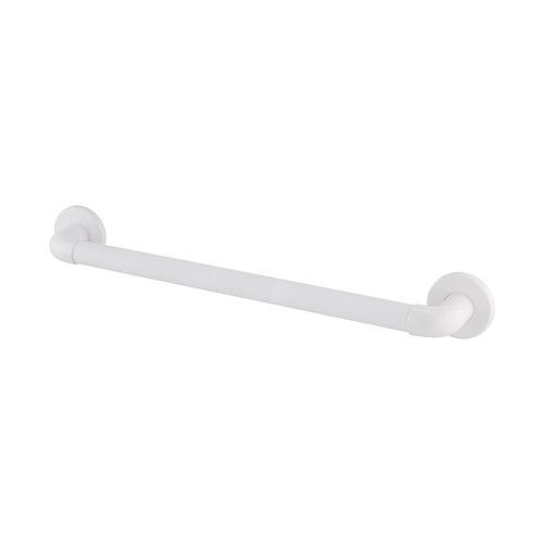 White Plastic Fluted Grab Rail 24 Inch ( 600mm )